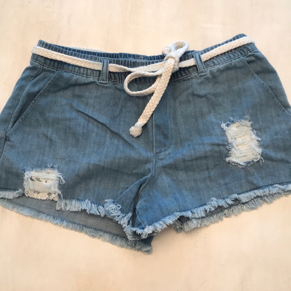 Aerie light weight denim shorts